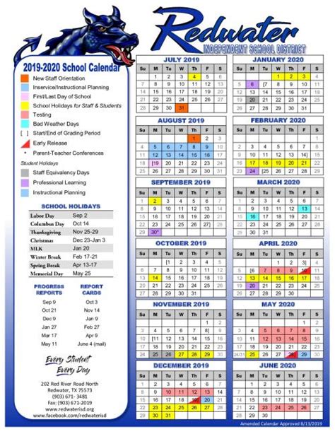 Redwater Isd Calendar
